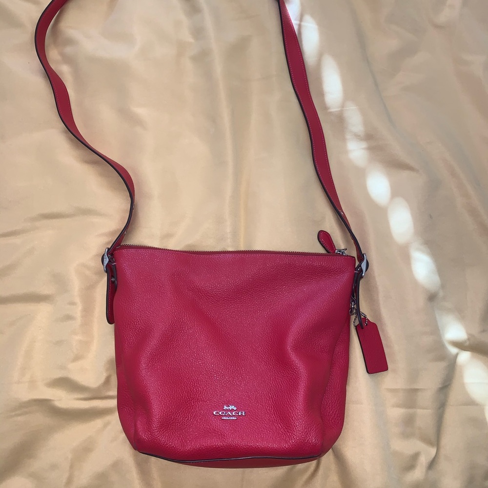 Red Coach Crossbody Bag
